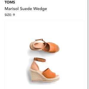 Tom’s Marisol Wedge W/Ankle Strap - image 1